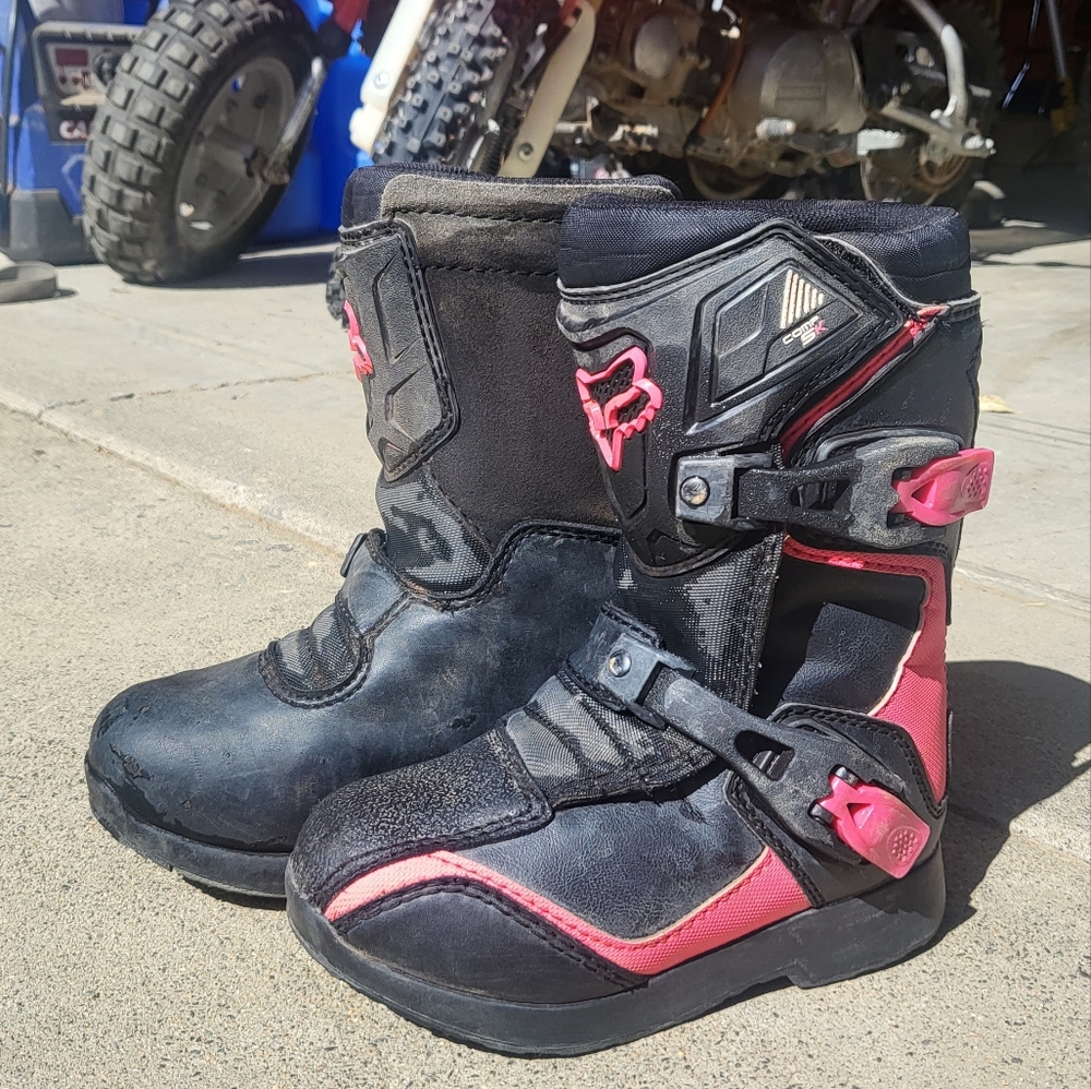 Fox comp girls dirt bike boots